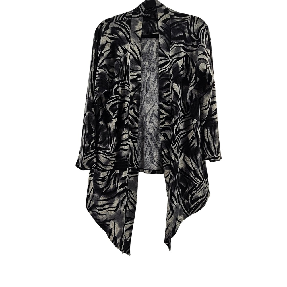 Lane Bryant Plus Size Animal Print Cardigan Womens 20W Office Classic Maximalist